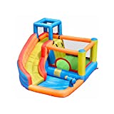 Doctor Dolphin Inflatable Bounce Slide House Jumper Water Slide Park Combo for Kids Outdoor Party with Air Blower